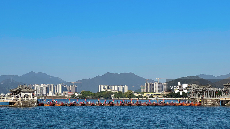 潮州著名景点湘子桥广济桥图片素材