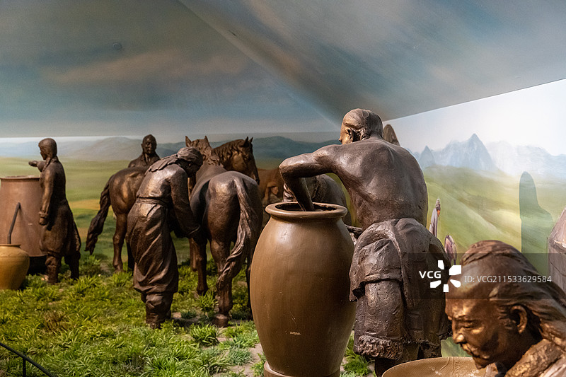 呼和浩特昭君墓匈奴博物馆图片素材