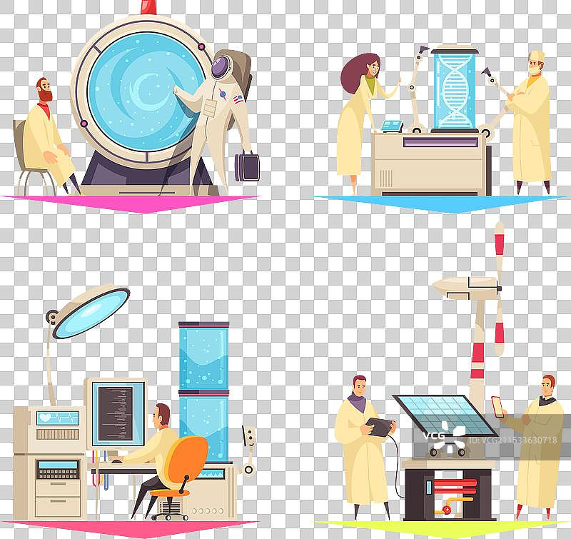 科学2x2设计概念图片素材