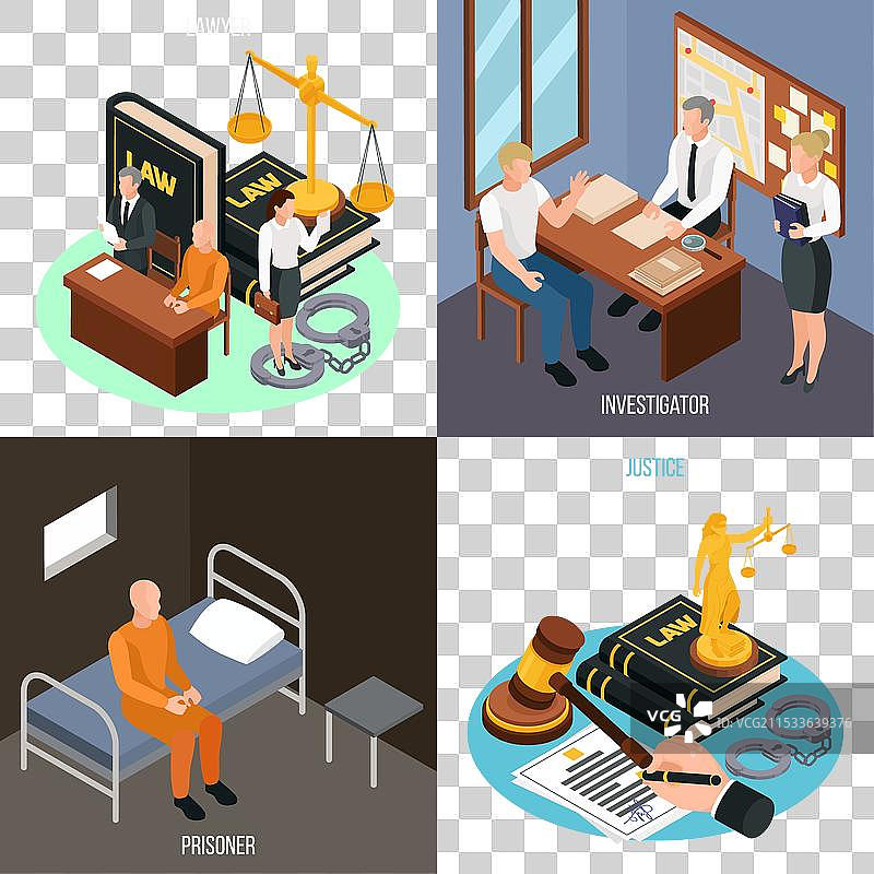 法律与正义的等距概念图片素材