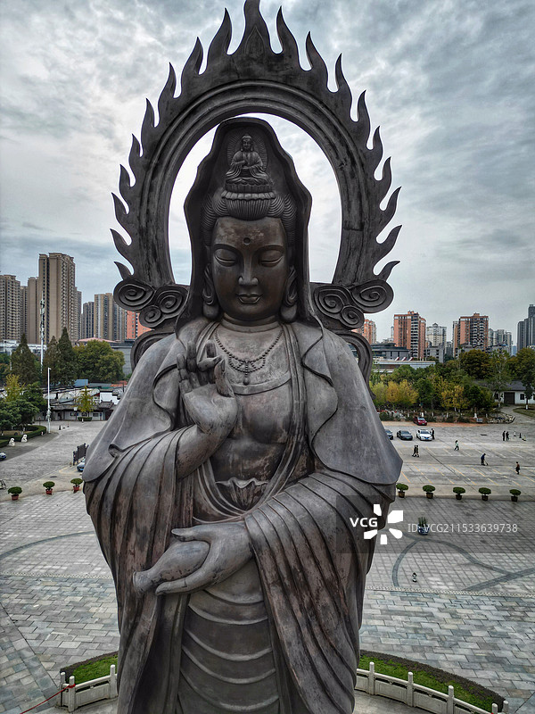 武汉归元禅寺双面观音图片素材