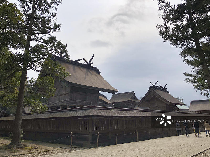日本岛根县出云大社景色图片素材