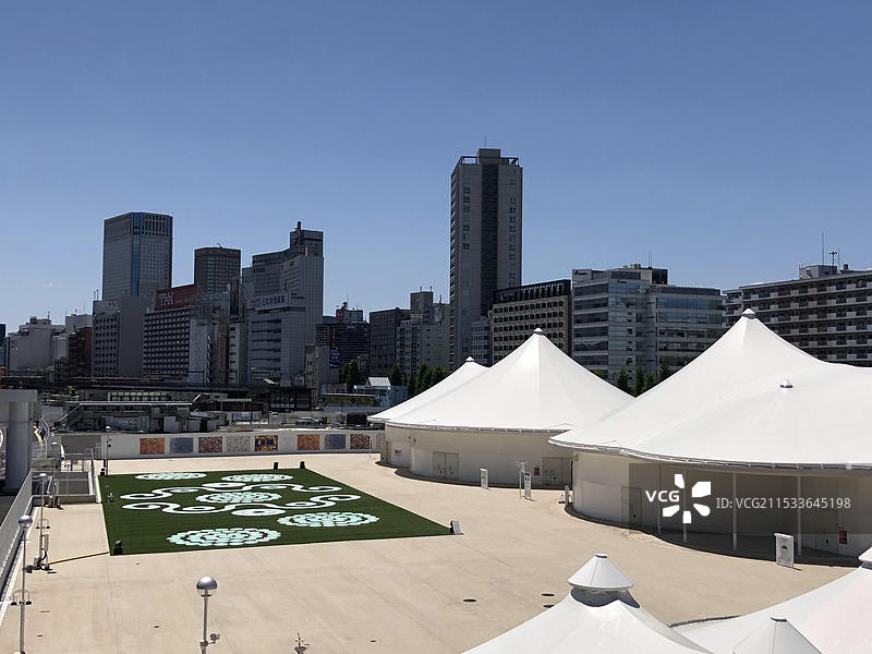 日本东京山手线无人车站（疫情期间）图片素材