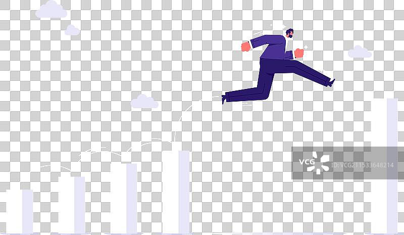 商业概念的快速增长图片素材