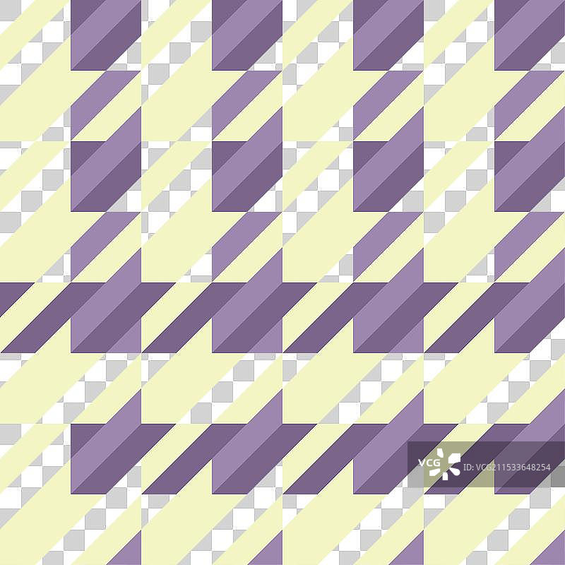无缝的黄紫色狗牙纹理图片素材