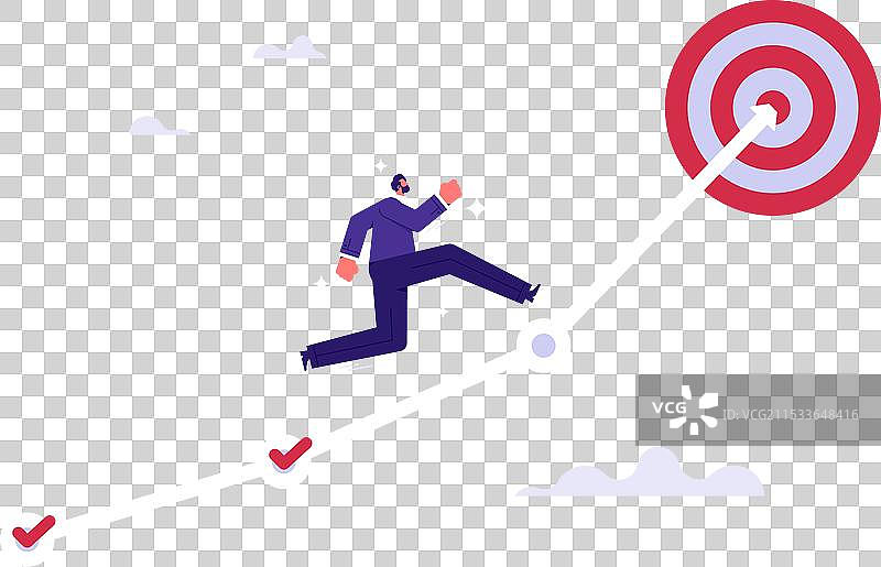 成功概念的动力或挑战图片素材