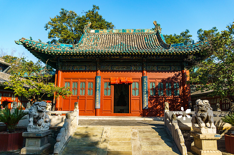 山西省太原市道教建筑纯阳宫图片素材