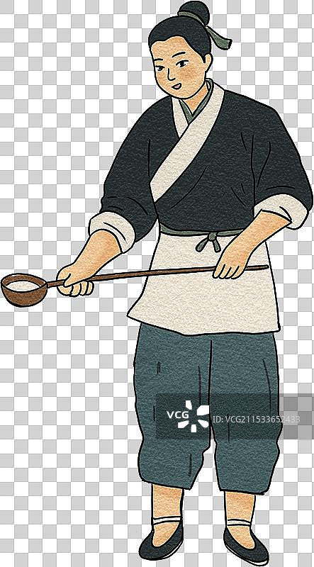 传统文化豆腐制作工艺流程点卤手绘插画图片素材