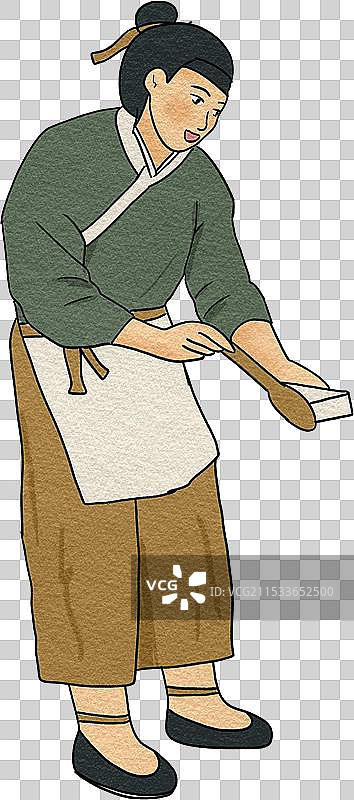 传统文化豆腐制作工艺流程点卤手绘插画图片素材