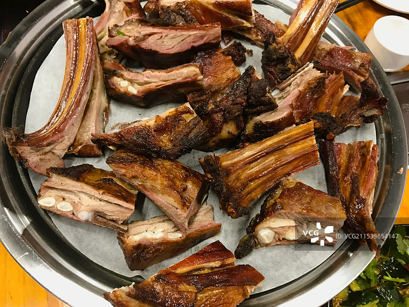 烤羊排图片素材