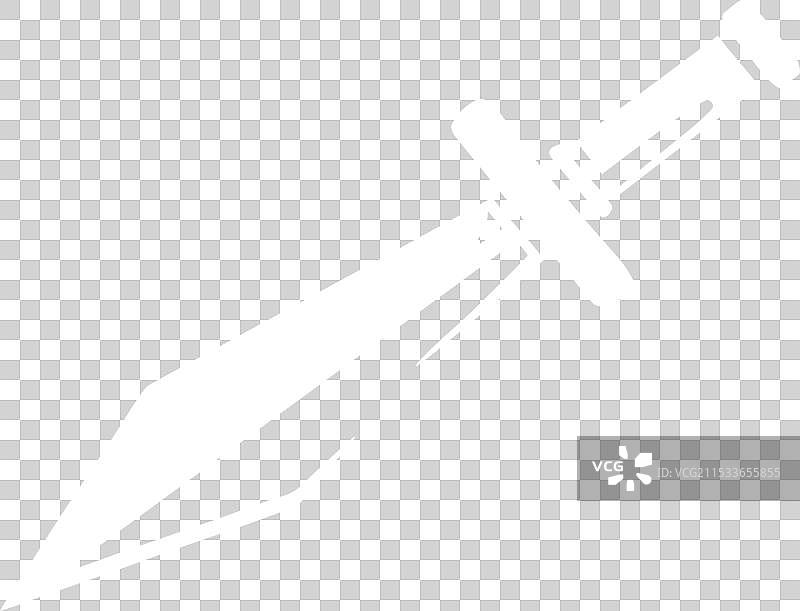 骑士剑复古徽章单色图片素材