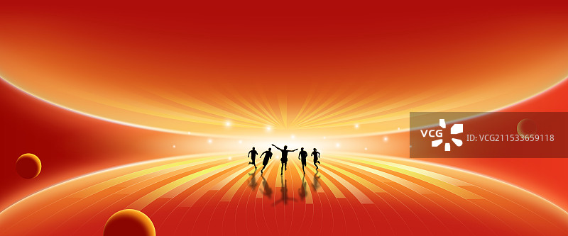 科技感红色企业年终会年会发布会会议背景图片素材