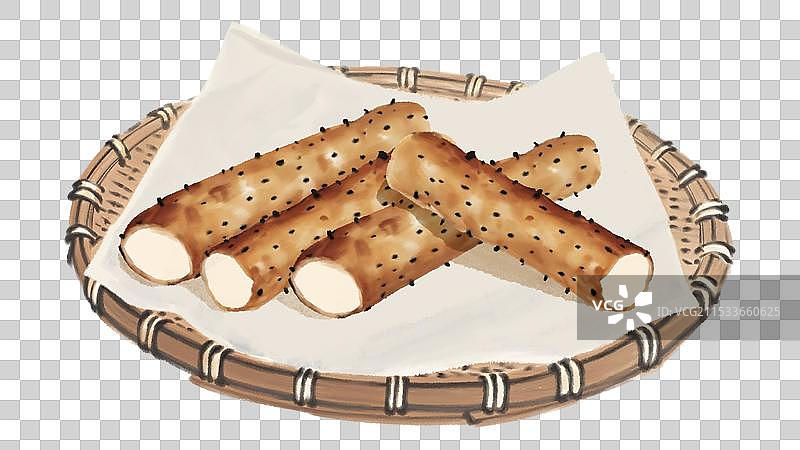 中国风国风水墨风插画健康年俗美味二十四节气霜降长山药插画元素图片素材