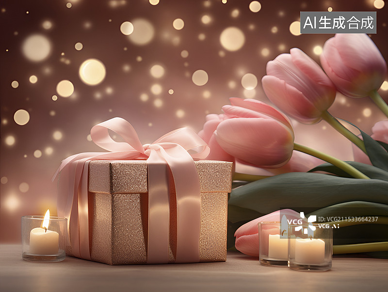 【AI数字艺术】情人节礼物图片素材