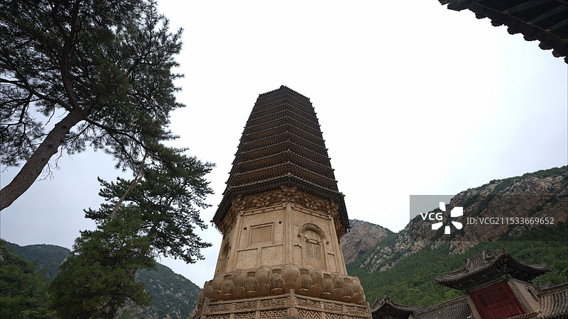 山西大同觉山寺拍摄图片素材