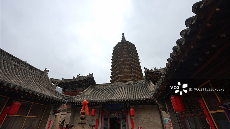 山西大同觉山寺拍摄图片素材