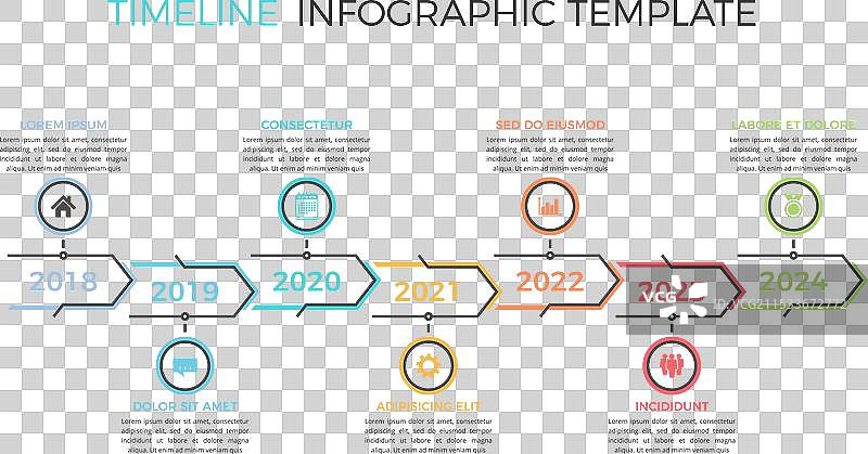 时间线信息图表图片素材