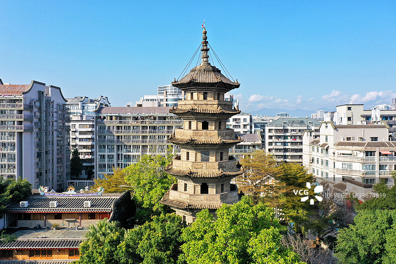 中国古塔揽胜：福建篇/福州【崇妙保圣坚牢塔】乌塔图片素材