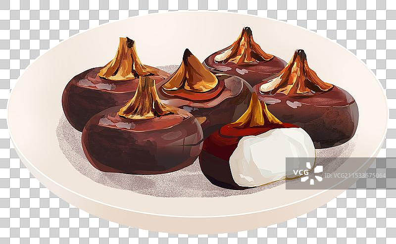 水果水产养殖生态环境农村乡下乡村农田马蹄荸荠草本植物元素饮食吃资讯插画图片素材