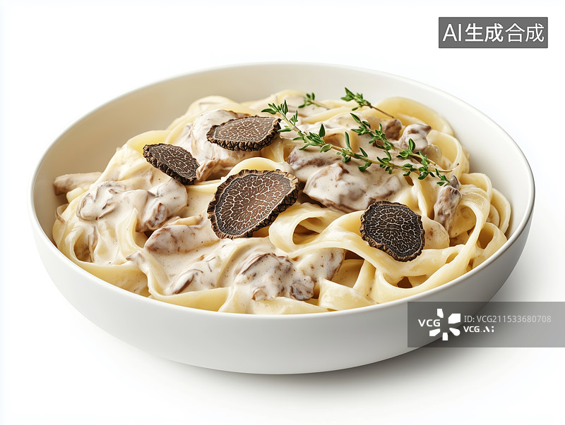 【AI数字艺术】美味意面松露意大利面图片素材