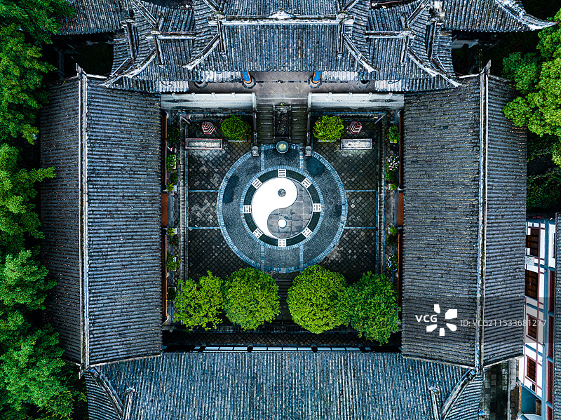 重庆关岳庙～八卦阴阳阵图片素材