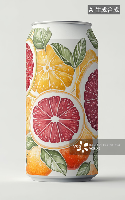 【AI数字艺术】装碳酸饮料和果汁的易拉罐图片素材