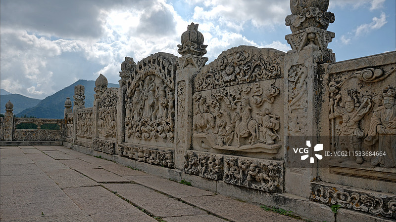 山西忻州五台山寺庙图片素材