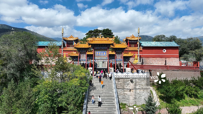 山西忻州五台山寺庙图片素材