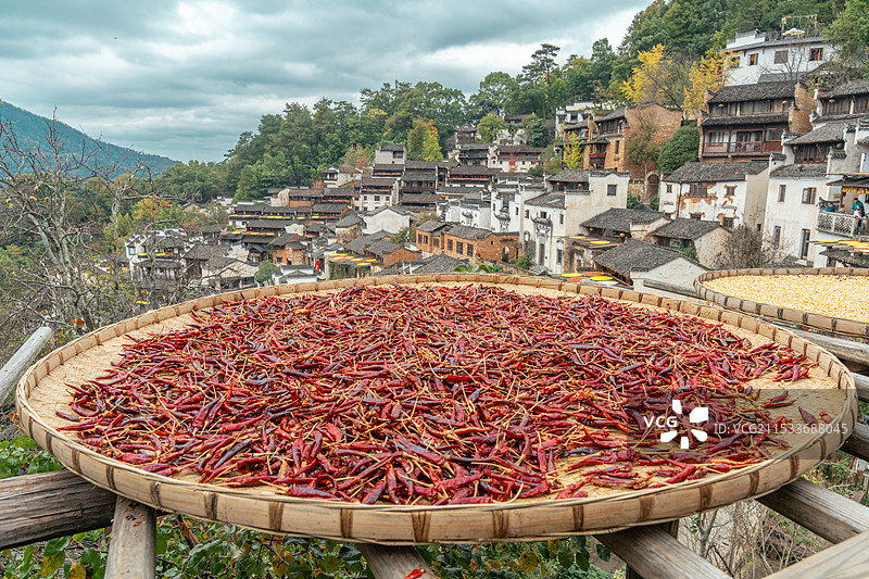 篁岭晒秋图片素材