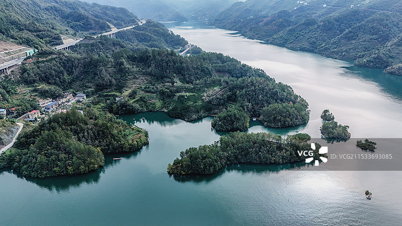 重庆酉阳：龚滩也有“半岛”和“全岛”图片素材
