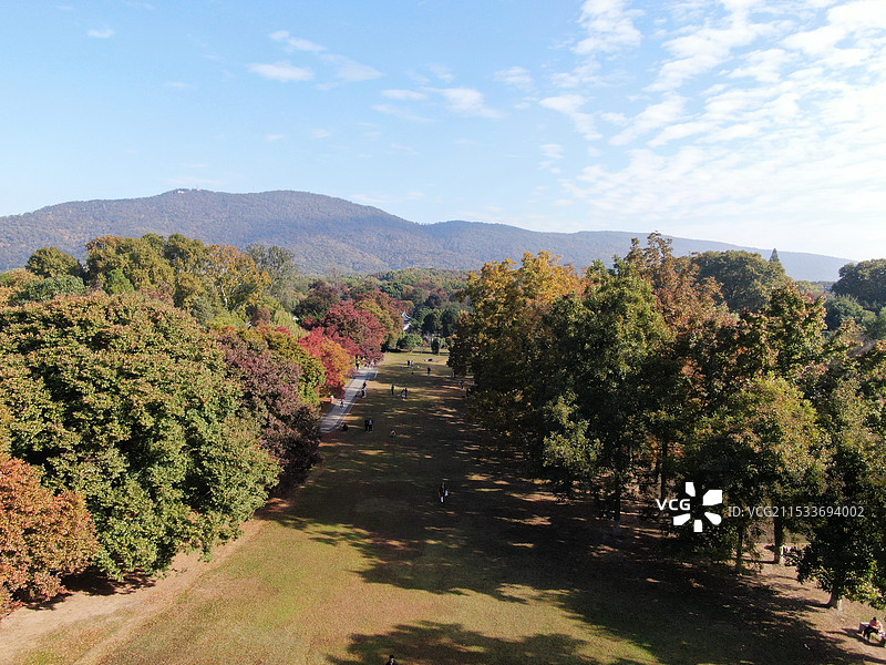 钟山航拍钟山图片素材