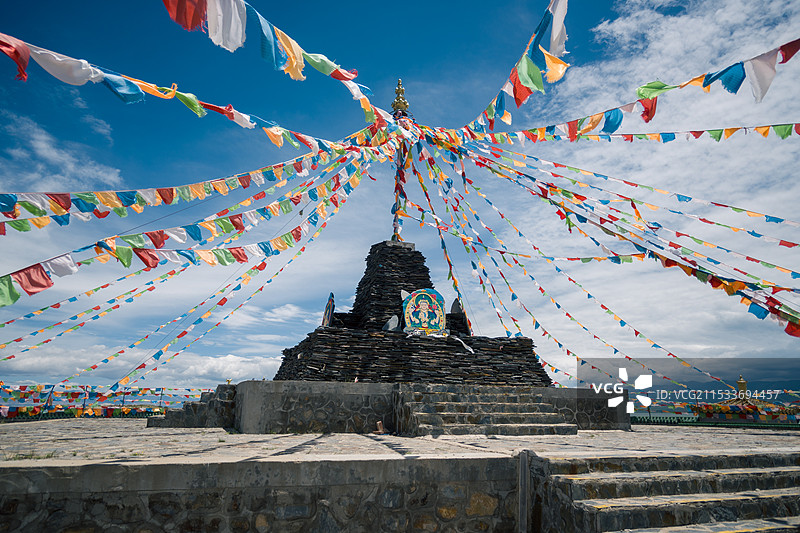 寺庙经幡图片素材