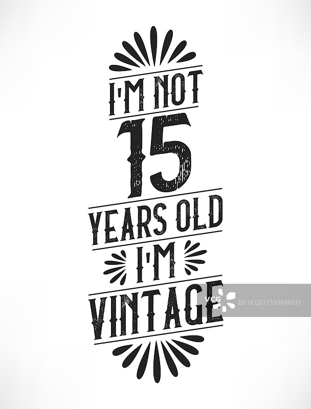 15岁复古生日 15岁生日复古图片素材