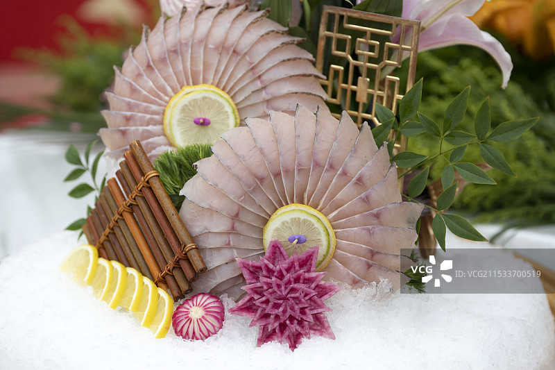 美食生鱼片摆盘图片素材