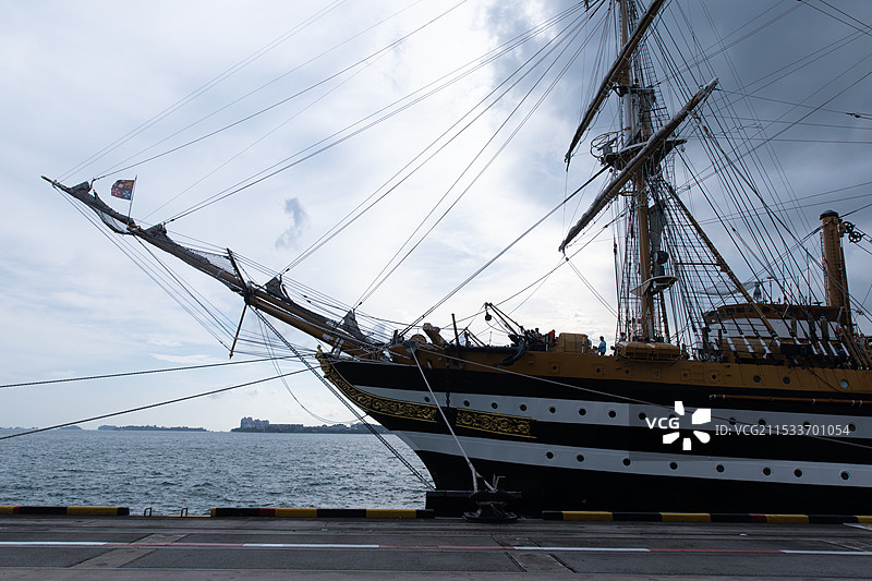 亚美利哥韦斯普奇号古帆船图片素材