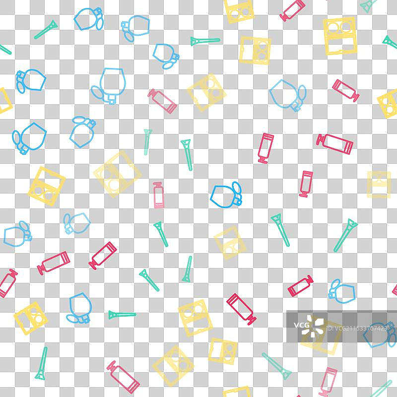 带镜子的粉底刷化妆刷套装图片素材