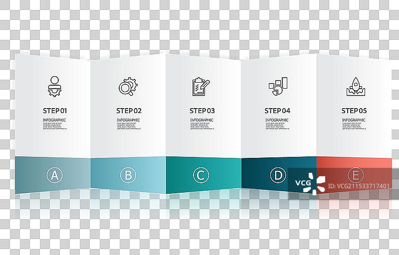 商业数据的信息图时间线元素图片素材