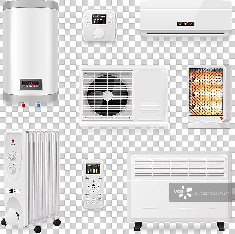 气候控制设备套件图片素材