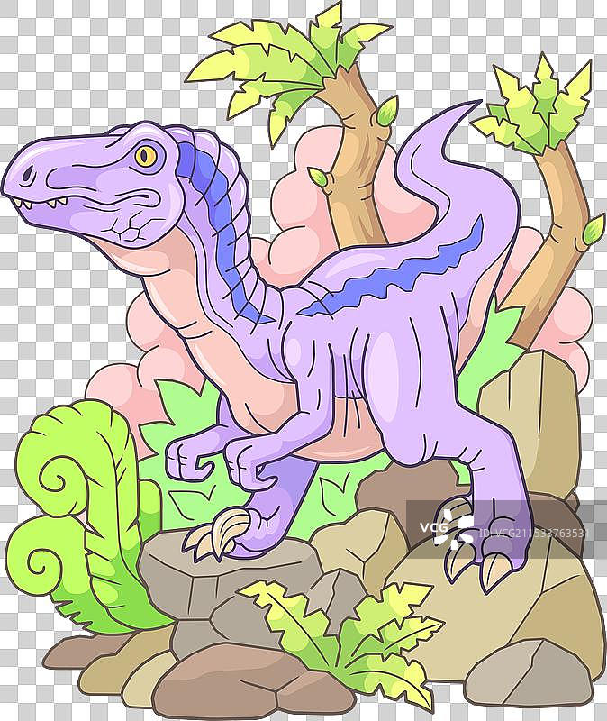 史前恐龙迅猛龙图片素材