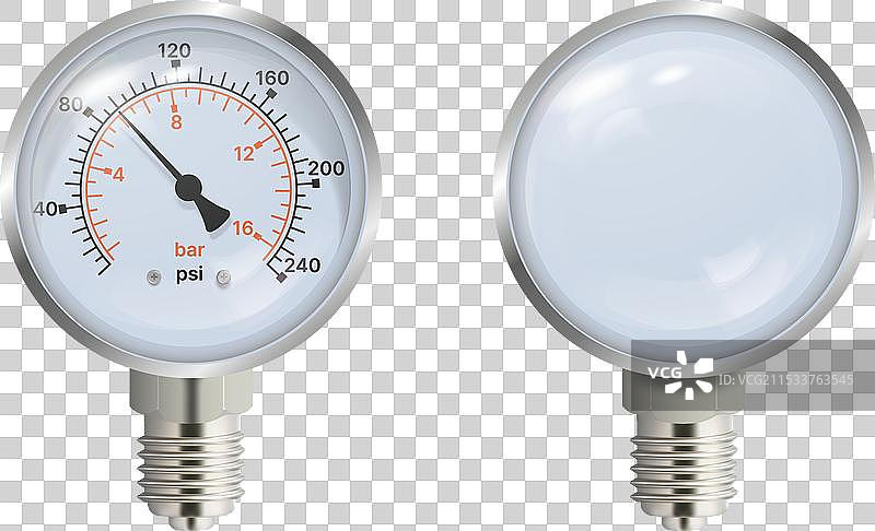 隔离的压力计表图片素材