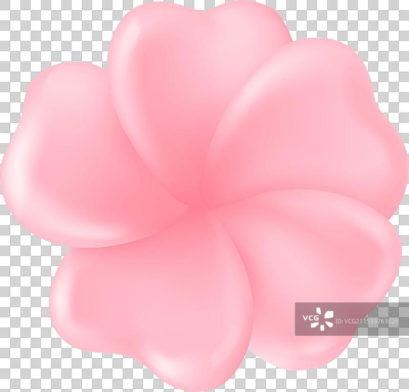 盛开的3D粉色樱花之美图片素材