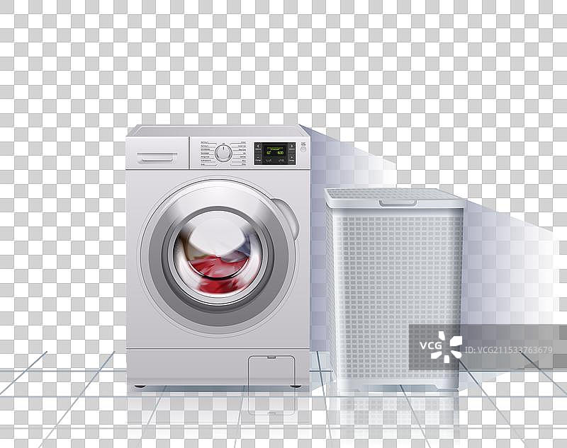 逼真的洗衣机图片素材