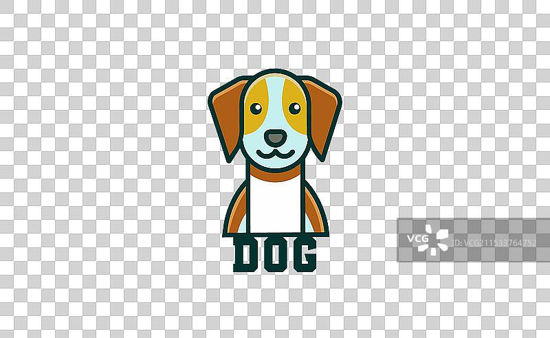 极简主义狗狗标志设计图片素材