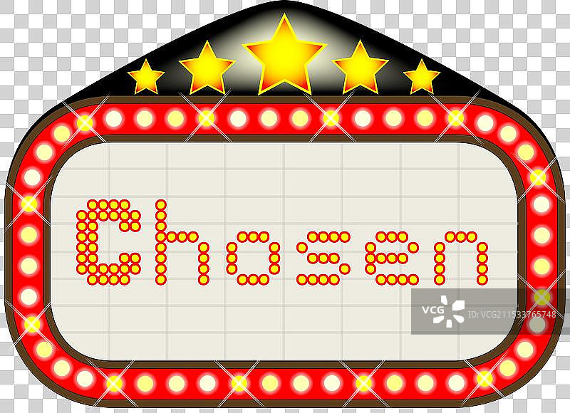 选定名称的电影院招牌图片素材