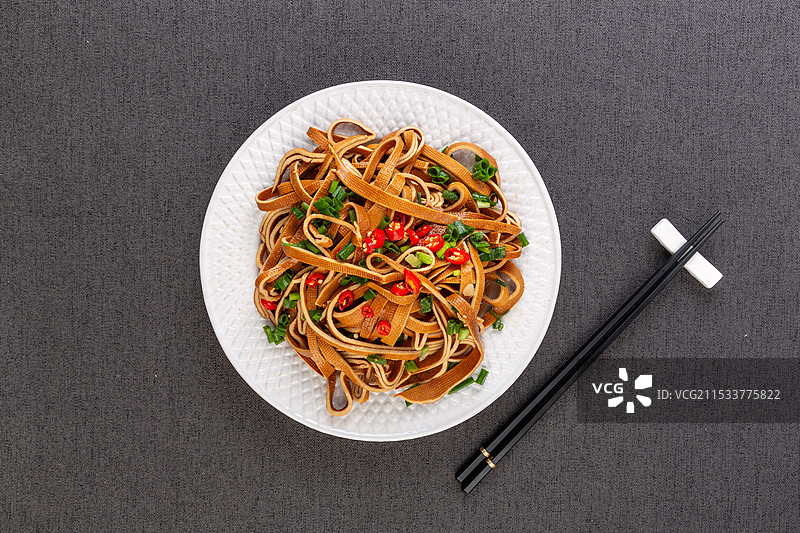 凉拌五香豆丝图片素材