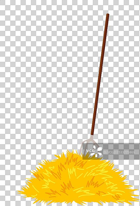 孤立在白色背景上的干草堆扁平图像图片素材