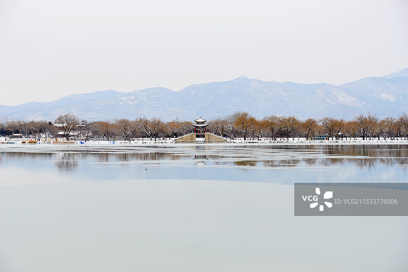 雪中颐和园图片素材