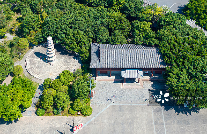 客家文化城中的济和塔、家风家训陈列馆图片素材