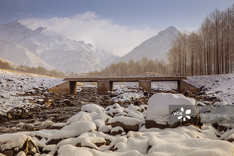 小桥流水图片素材