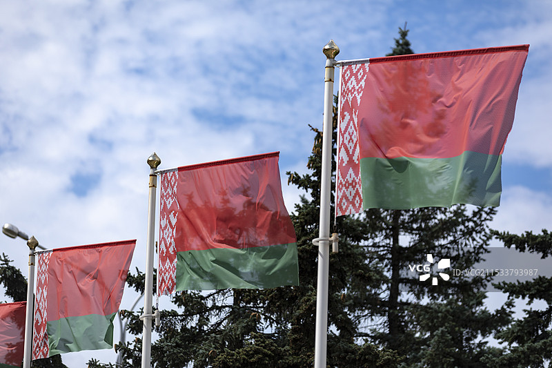 白俄罗斯国旗图片素材